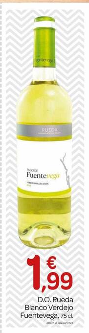 Supermercados El Jamón D.o. Rueda Blanco Verdejo Fuentevega oferta