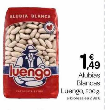 Supermercados El Jamón Alubias Blancas Luengo oferta