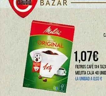 Claudio Filtros Café oferta