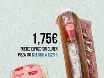 Claudio Fuetec Elpozo Sin Gluten Pieza oferta