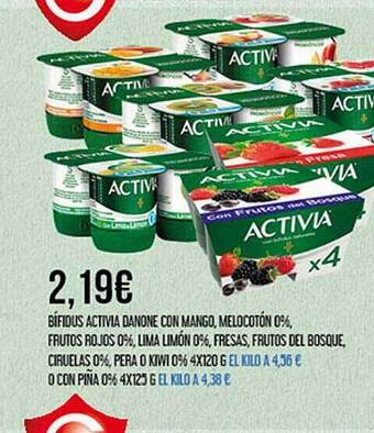 Claudio Bífidus Activia Danone oferta