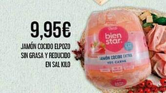 Claudio Jamón Cocido Elpozo Sin Grasa Y Reducido En Sal oferta