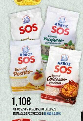 Claudio Arroz Sos Especial Risotto Caldosos Ensaladas O Postres oferta