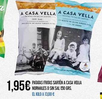 Claudio Patatas Fritas Sartén A Casa Vella Normales O Sin Sal oferta