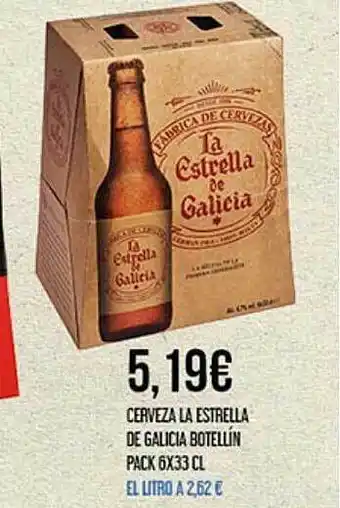 Claudio Cerveza La Estrella De Galicia Botellín Pack 6 X 33cl oferta