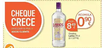 Consum Larios oferta