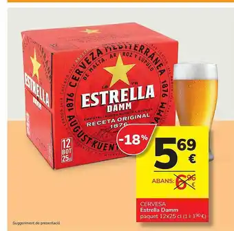 Consum Estrella Damm oferta