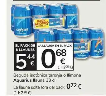 Consum Aquarius oferta