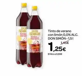 Dialprix Tinto De Verano Con Limón 0.0% Alc Don Simón oferta