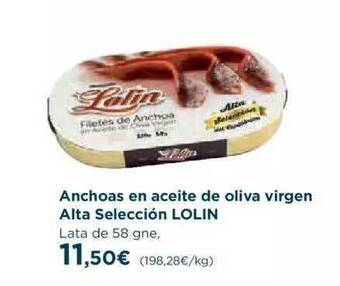El Corte Inglés Anchoas En Aceite De Oliva Virgen Alta Selección Lolin oferta
