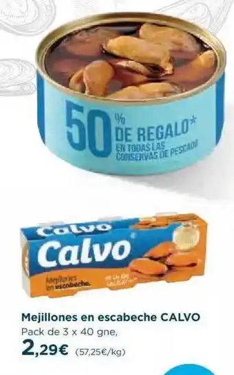 El Corte Inglés Mejillones En Escabeche Calvo oferta