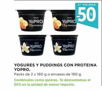 El Corte Inglés Yogures Y Puddings Con Proteina Yopro oferta