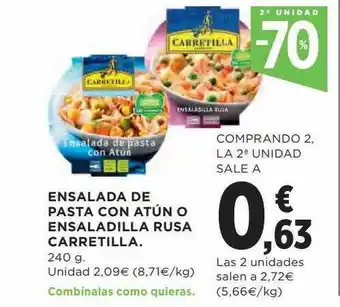 El Corte Inglés 2a Unidad -70% Ensalada De Pasta Con Atún O Ensaladilla Rusa Carretilla oferta