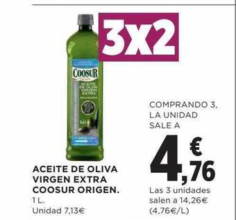 El Corte Inglés Aceite De Oliva Virgen Extra Coosur Origen oferta