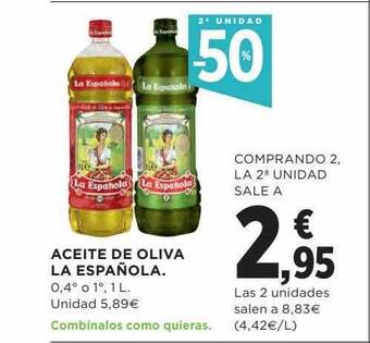 El Corte Inglés Aceite De Oliva La Española oferta