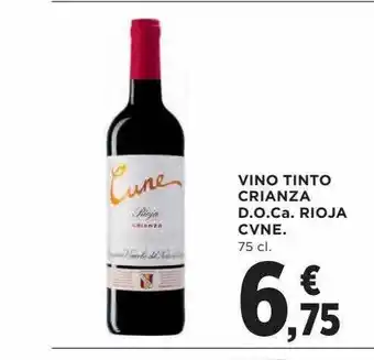 El Corte Inglés Vino Tinto Crianza D.o.ca. Rioja Cvne oferta