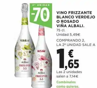 El Corte Inglés Vino Frizzante Blanco Verdejo O Rosado Viña Albali oferta