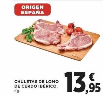 El Corte Inglés Chuletas De Lomo De Cerdo Ibérico oferta