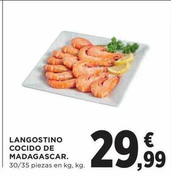 El Corte Inglés Langostino Cocido De Madagascar oferta