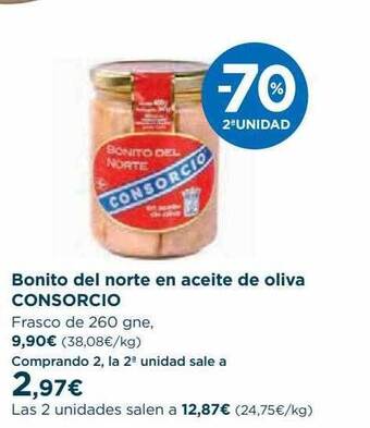 Hipercor Bonito Del Norte En Aceite De Oliva Consorcio oferta