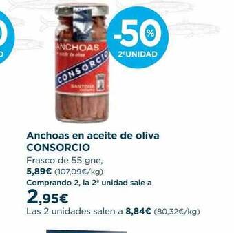 Hipercor Anchoas En Aceite De Oliva Consorcio oferta