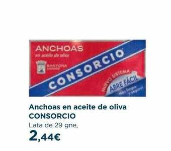 Hipercor Anchoas En Aceite De Oliva Consorcio oferta