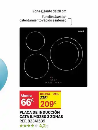 Leroy Merlin Placa De Inducción Cata Ilm3280 3 Zonas oferta