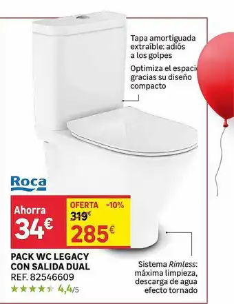 Leroy Merlin Pack Wc Legacy Con Salida Dual Roca oferta