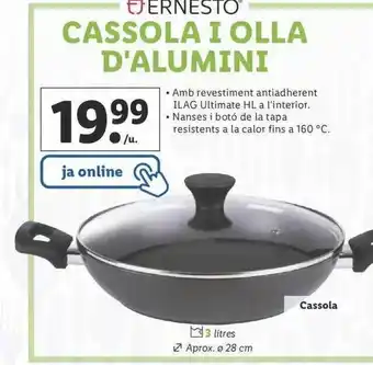 Lidl Ernesto Cassola I Olla D'alumini oferta
