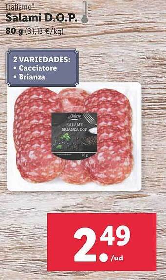 Lidl Italiamo Salami D.o.p oferta