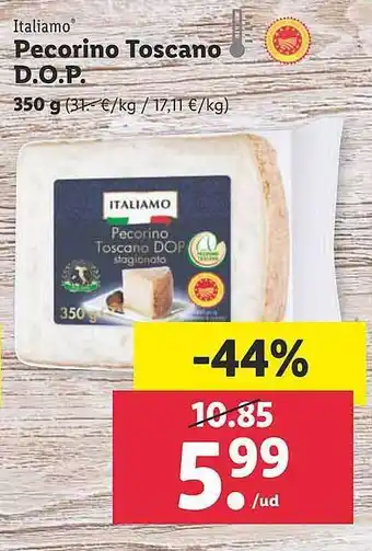 Lidl Italiamo Pecorino Toscano D.o.p oferta