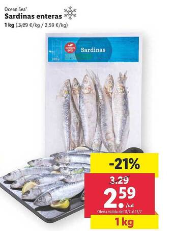 Lidl Ocean Sea Sardinas Enteras oferta