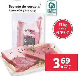 Lidl Secreto De Cerdo oferta