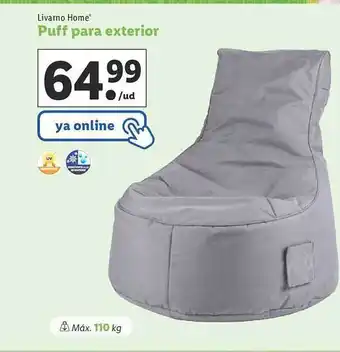 Lidl Livarno Home Puff Para Exterior oferta