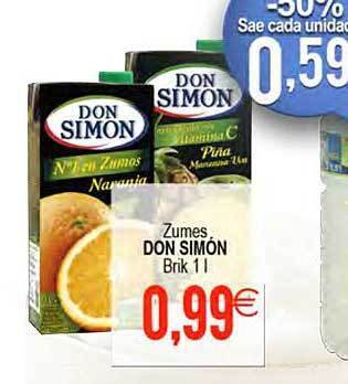 Plenus Supermercados Zumes Don Simón oferta