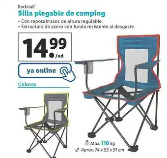 Lidl Rocktrail Silla Plegable De Camping oferta