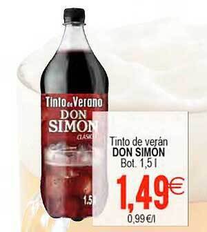 Plenus Supermercados Tinto De Verán Don Simón oferta