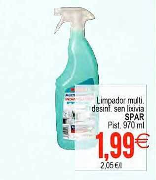 Plenus Supermercados Limpador Multi.desinf. Sen Lixivia Spar oferta