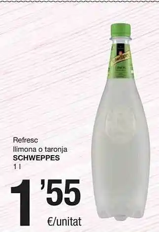 SPAR Refresc Llimona O Taronja Schweppes oferta