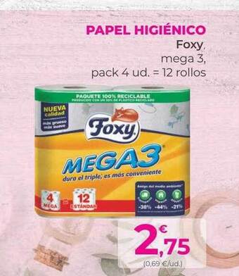 SPAR Gran Canaria Papel Higiénico Foxy oferta