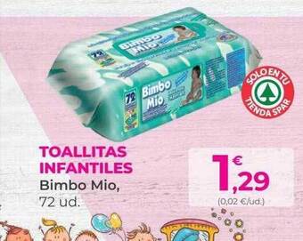 SPAR Gran Canaria Toallitas Infantiles Bimbo Mio oferta