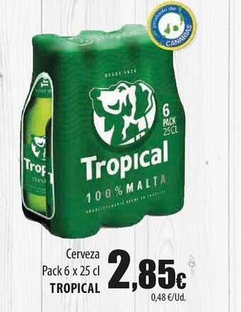 SPAR Lanzarote Cerveza Tropical oferta