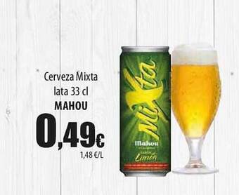 SPAR Lanzarote Cerveza Mixta Lata Mahou oferta