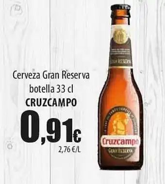 SPAR Lanzarote Cerveza Gran Reserva Botella Cruzcampo oferta