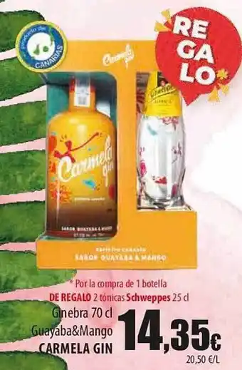 SPAR Lanzarote Ginebra Guayaba & Mango Carmela Gin oferta