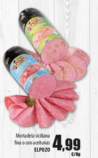 SPAR Lanzarote Mortadela Siciliana Fina O Con Aceitunas Elpozo oferta