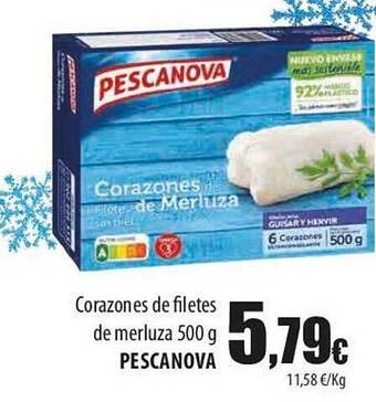 SPAR Lanzarote Corazones De Filetes De Merluza Pescanova oferta