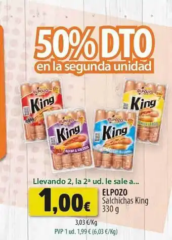 SPAR Lanzarote Elpozo Salchichas King oferta