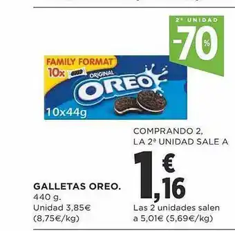 Supercor Exprés 2a Unidad -70% Galletas Oreo oferta