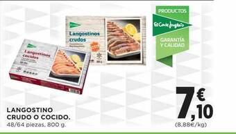 Hipercor Langostino Crudo O Cocido oferta